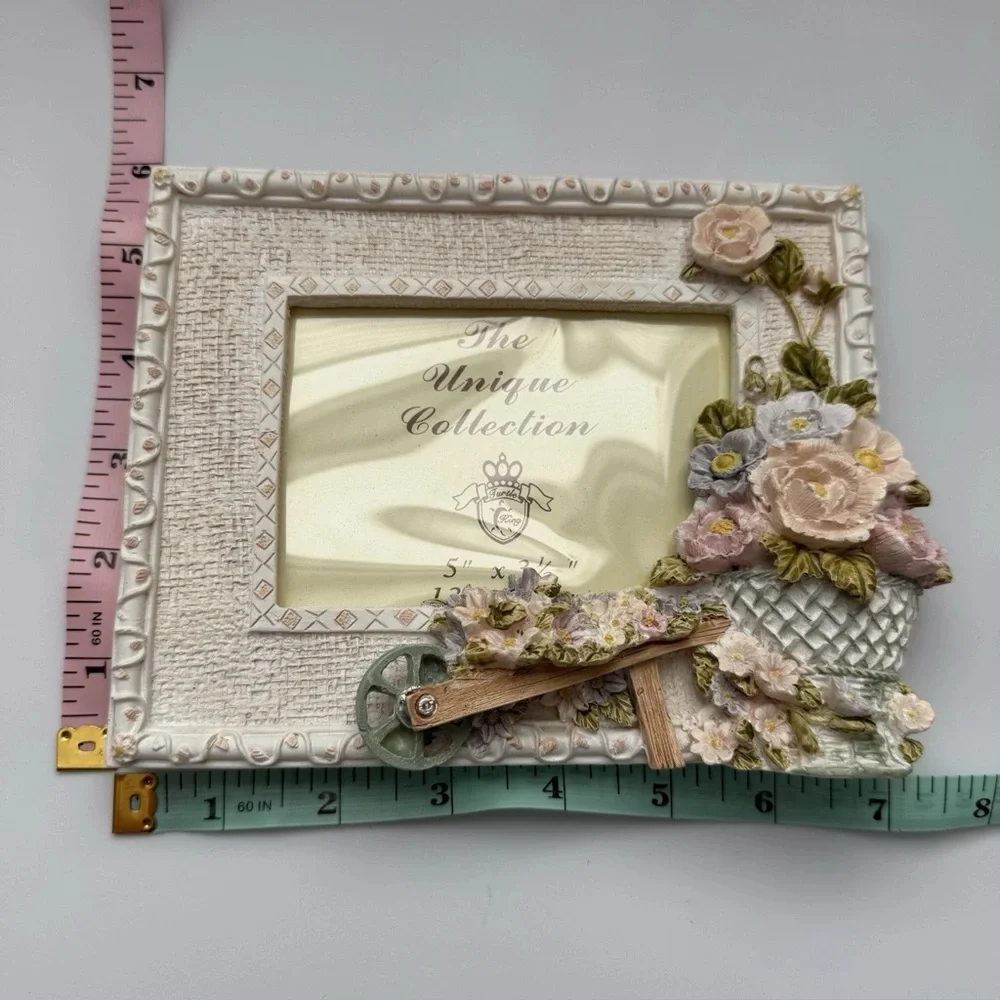 Giovanni Turtle King Unique Collection Flower Garden Wagon Pink Picture Frame